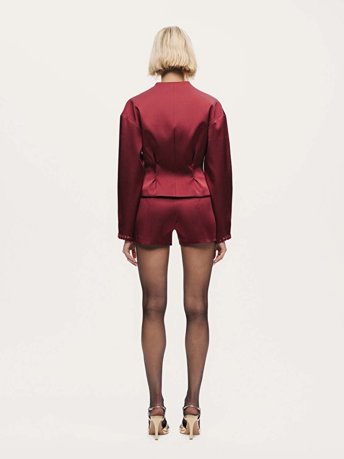 Nocturne Kuş Gözü Detaylı Mini Şort