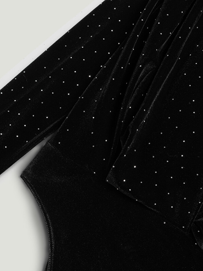 Nocturne Taşlı Kadife Body