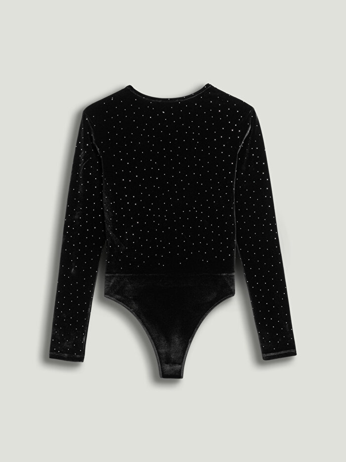Nocturne Taşlı Kadife Body