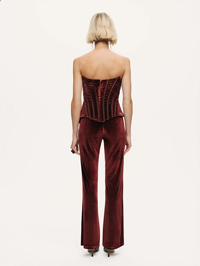 Nocturne Kadife Balenli Korse Büstiyer