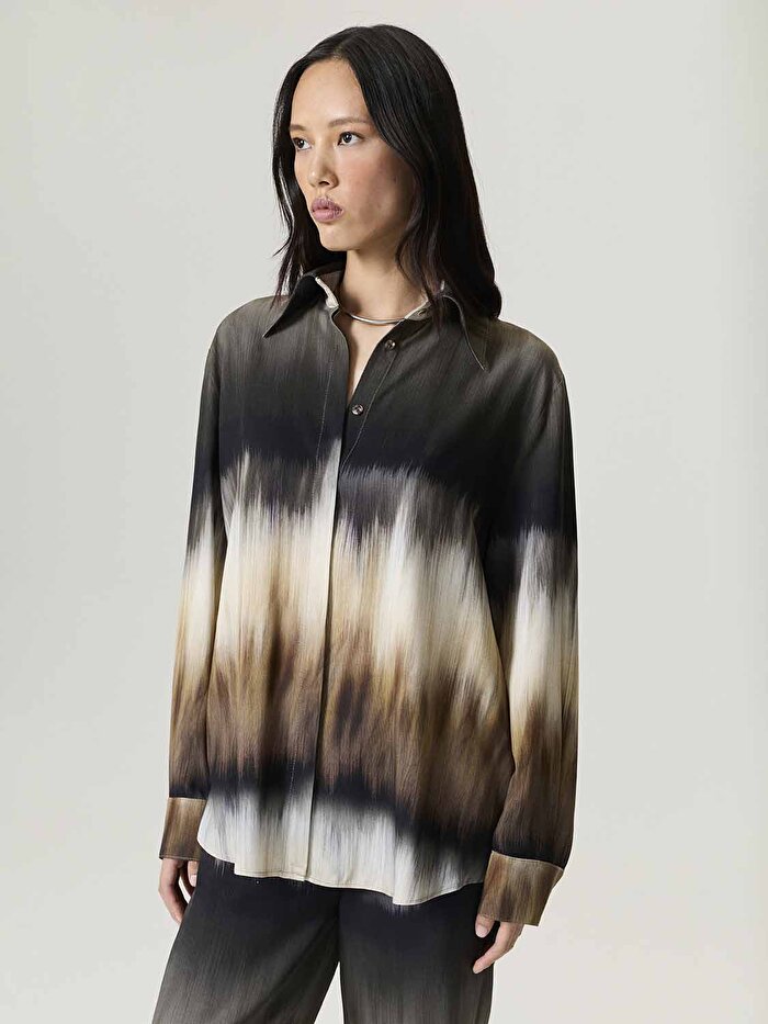 Nocturne Batik Desenli Gömlek