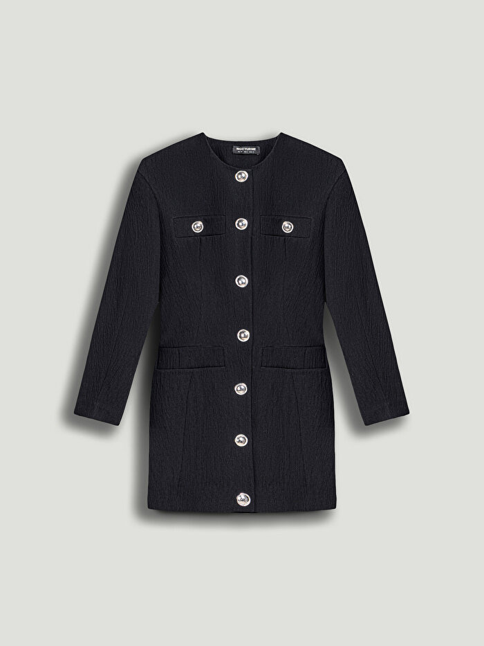 Nocturne Vatkalı Mini Elbise