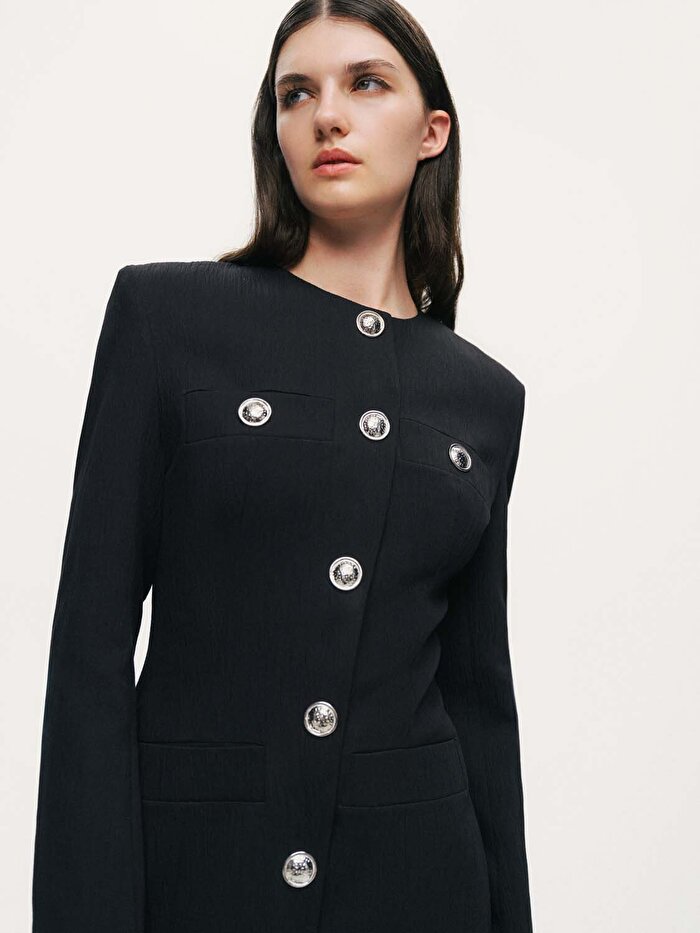 Nocturne Vatkalı Mini Elbise