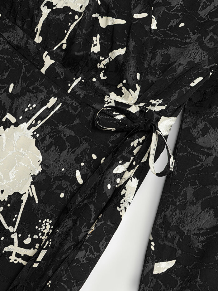 Nocturne Desenli Maxi Elbise