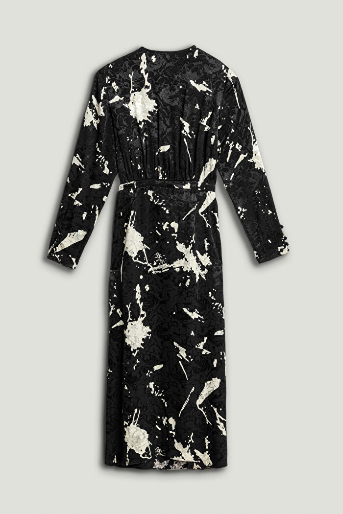 Nocturne Desenli Maxi Elbise