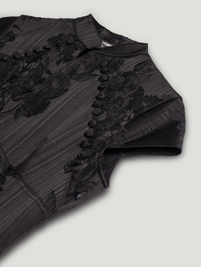 Nocturne Yırtmaçlı Maxi Japon Elbise