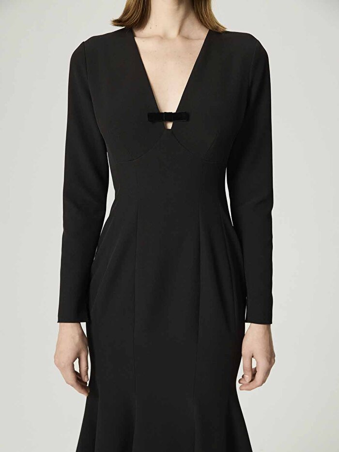 Nocturne Balık Kesim Maxi Elbise