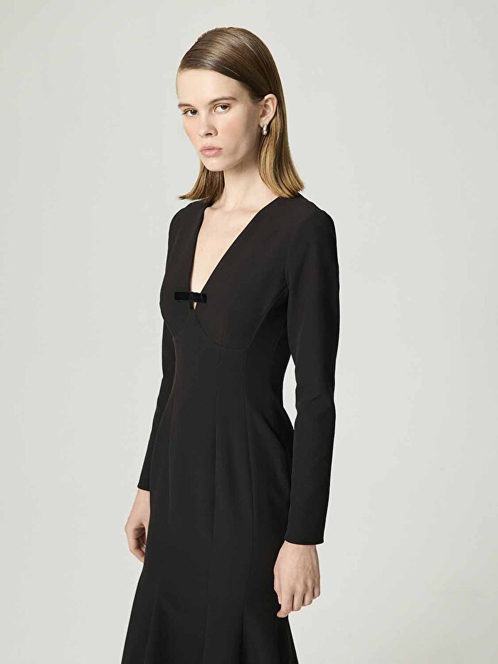 Nocturne Balık Kesim Maxi Elbise