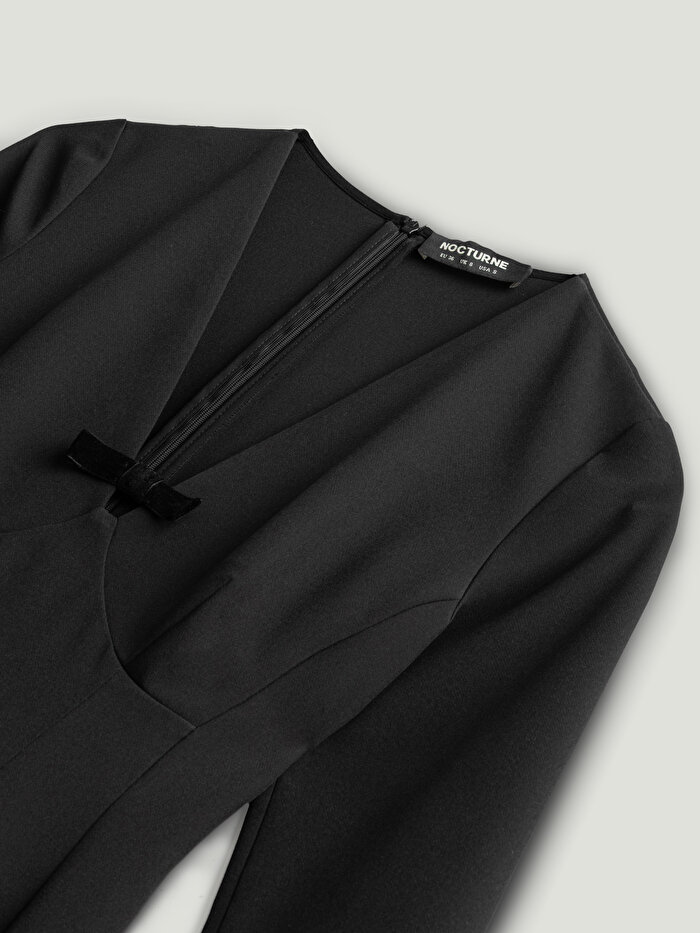 Nocturne Balık Kesim Maxi Elbise