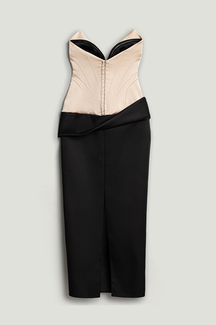 Nocturne Drape Detaylı Elbise