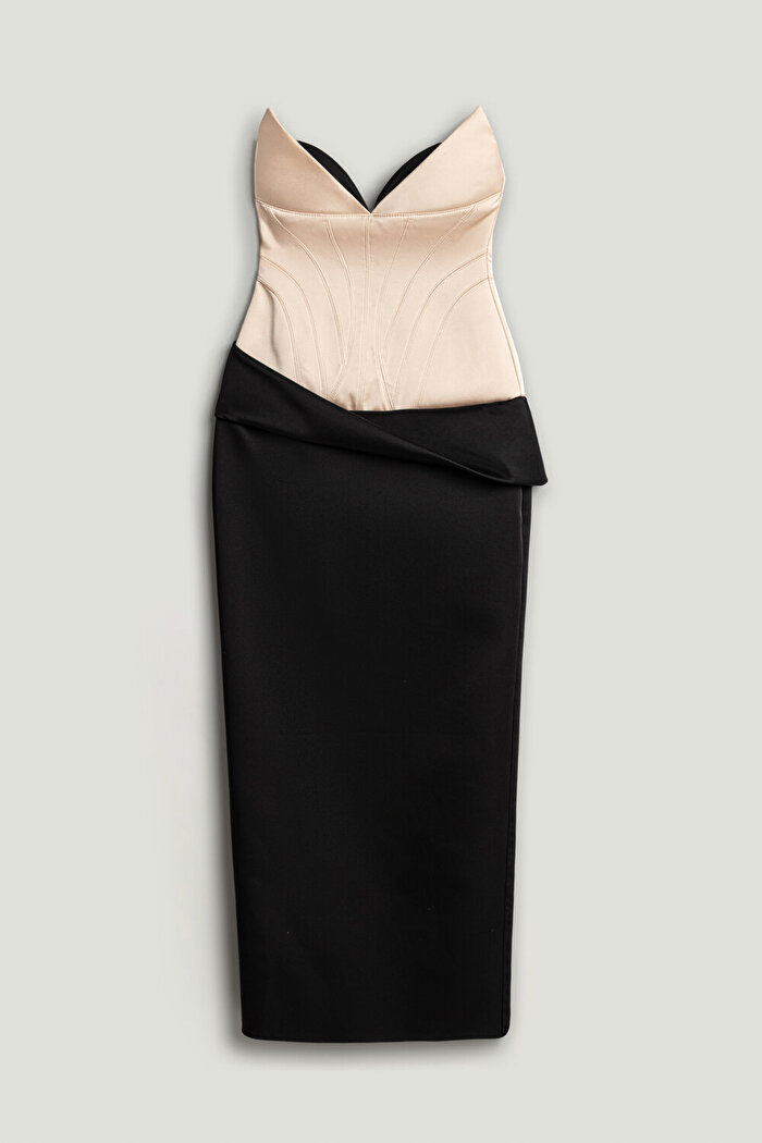 Nocturne Drape Detaylı Elbise