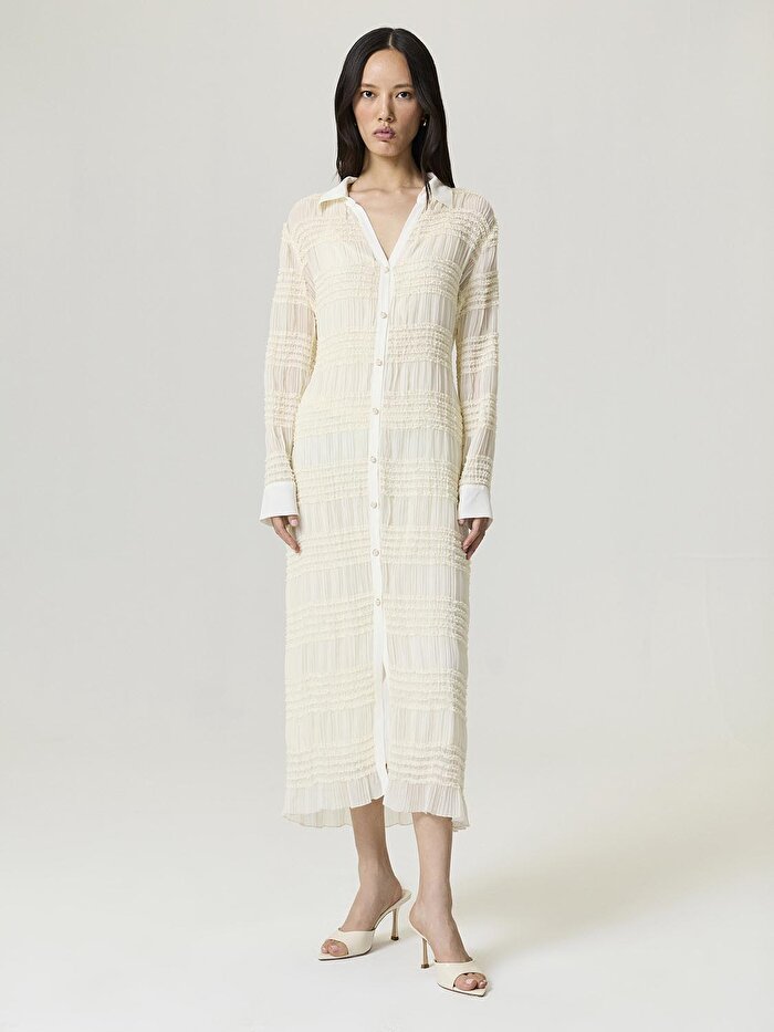 Nocturne Fırfır Detaylı Maxi Elbise