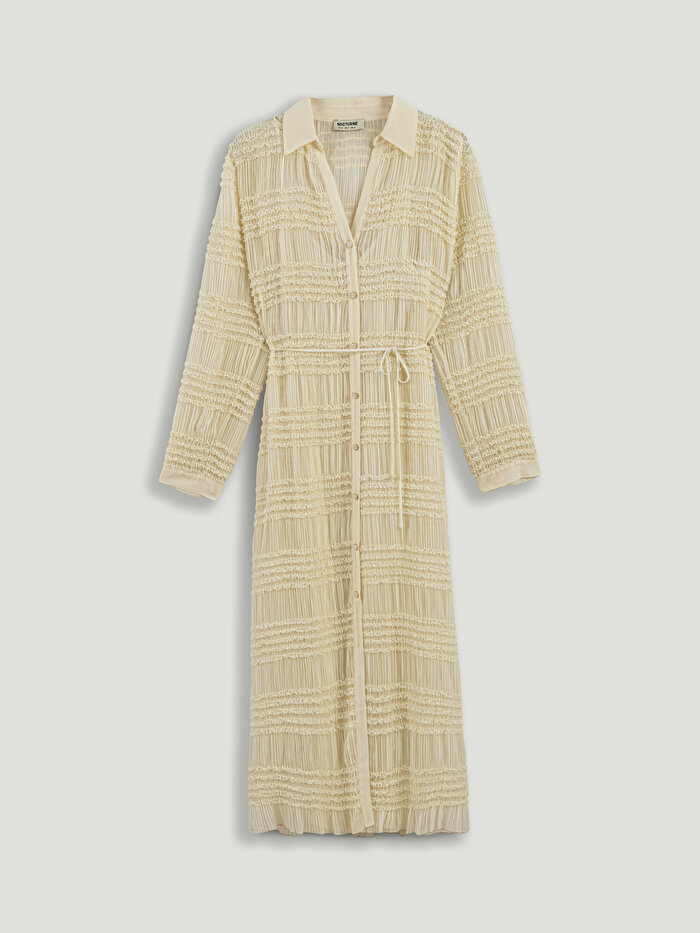 Nocturne Fırfır Detaylı Maxi Elbise