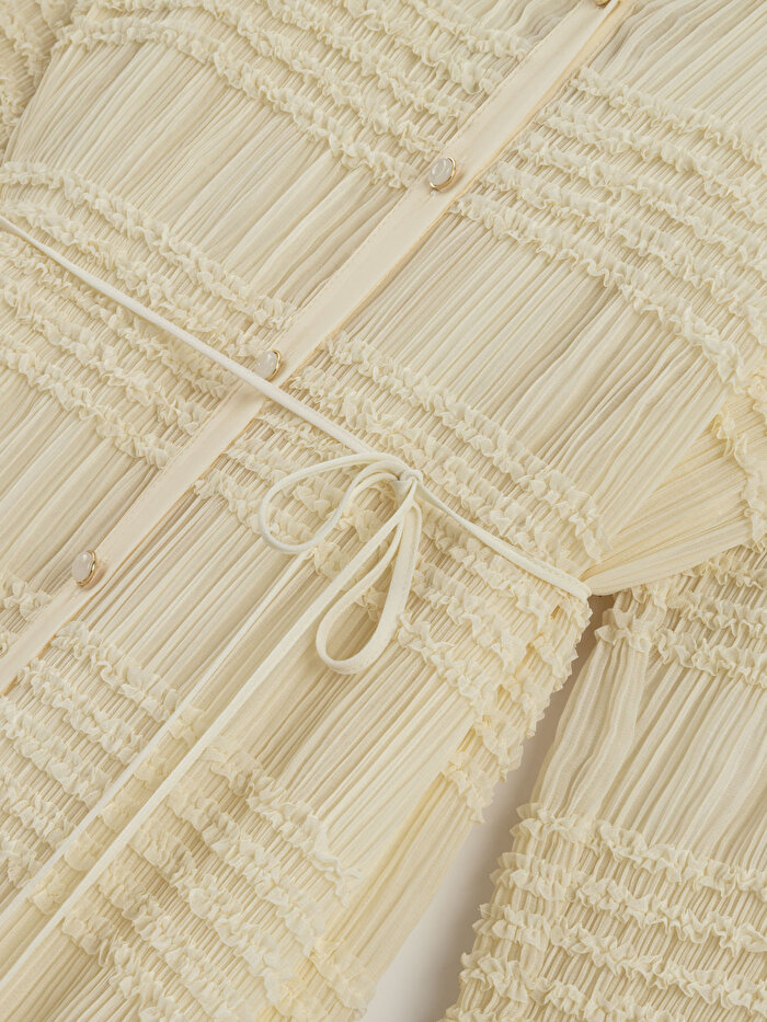 Nocturne Fırfır Detaylı Maxi Elbise