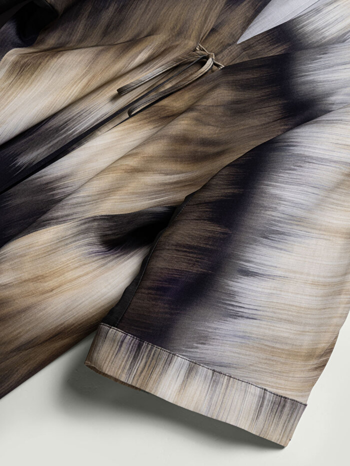 Nocturne Batik Desenli Maxi Elbise