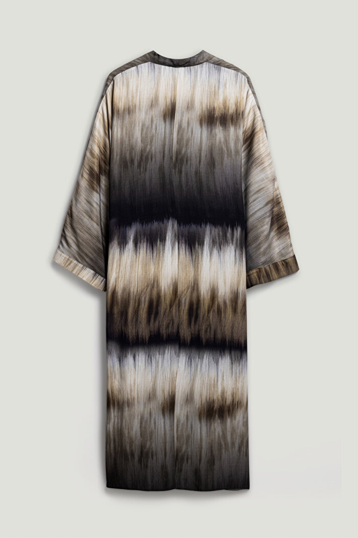 Nocturne Batik Desenli Maxi Elbise