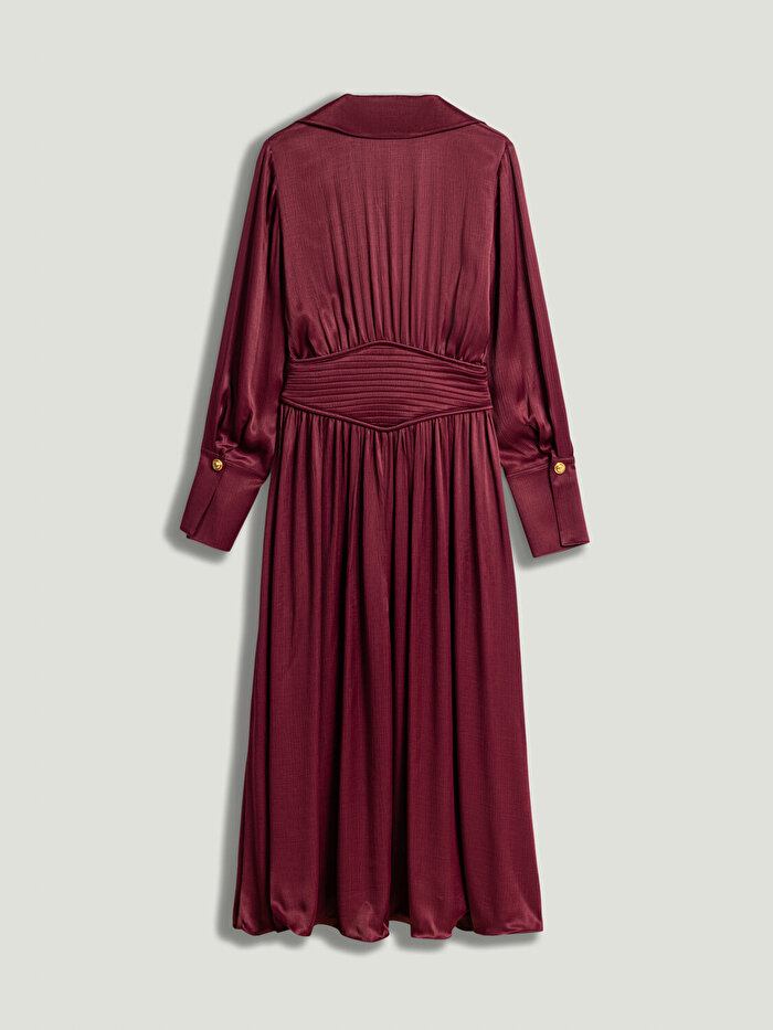 Nocturne Derin V Yakalı Midi Elbise