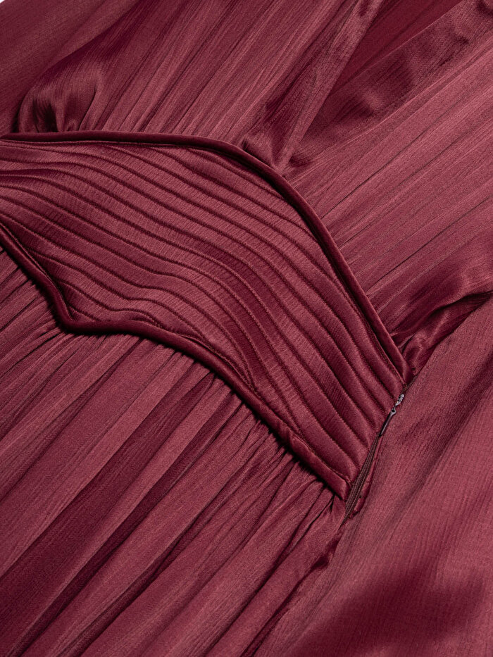 Nocturne Derin V Yakalı Midi Elbise