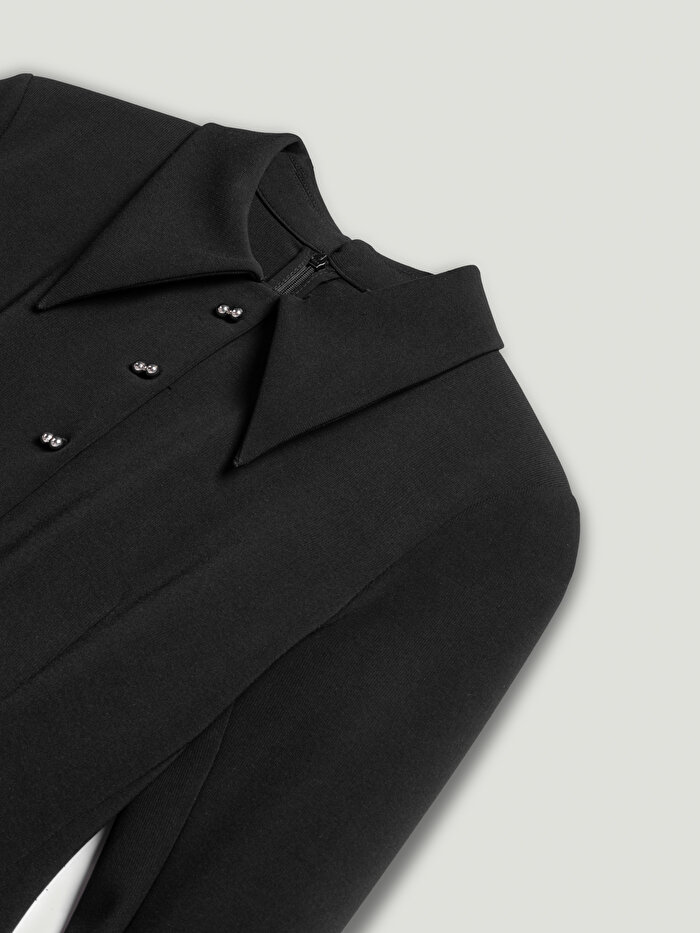 Nocturne Düğme Detaylı Mini Elbise