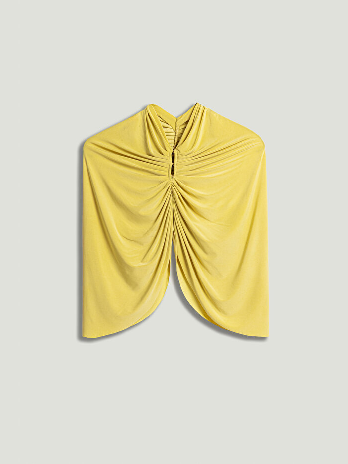 Nocturne Bolero Detaylı Drapeli Maxi Elbise