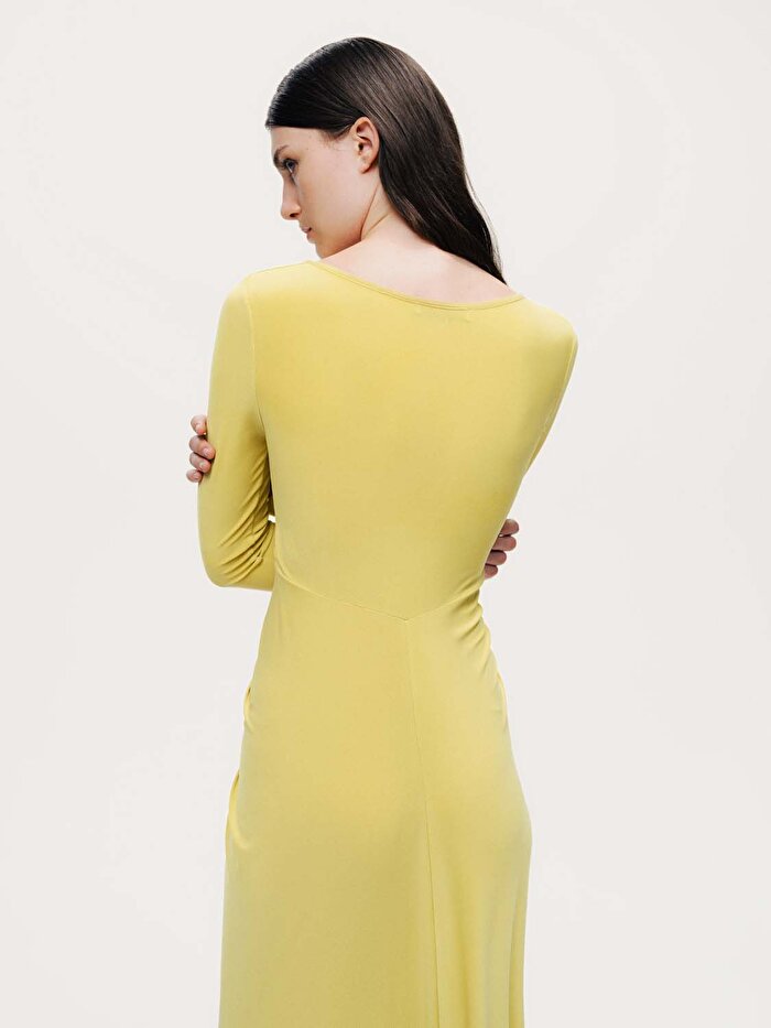 Nocturne Bolero Detaylı Drapeli Maxi Elbise