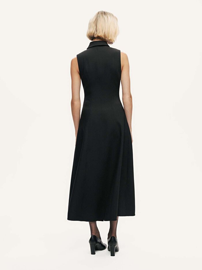 Nocturne Kruvaze Düğme Kapamalı Maxi Elbise