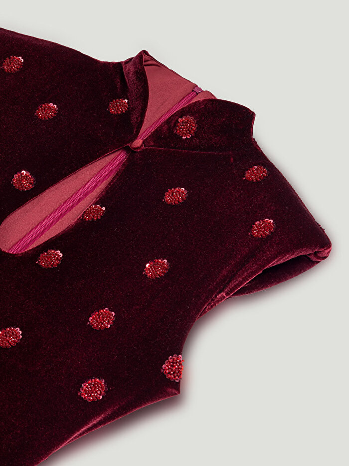 Nocturne Pencere Detaylı Midi Elbise