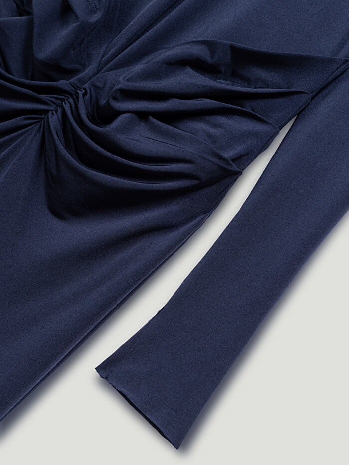 Nocturne Drape Detaylı Maxi Elbise