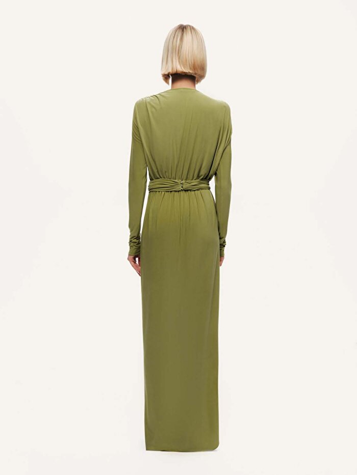 Nocturne Bel Aksesuar Detaylı Maxi Elbise