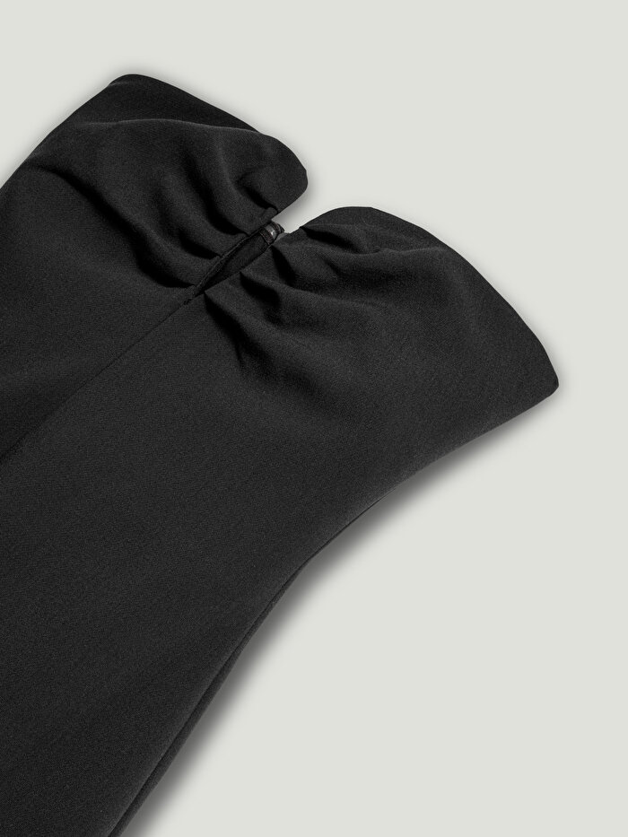 Nocturne Straplez Kalp Yaka Midi Elbise