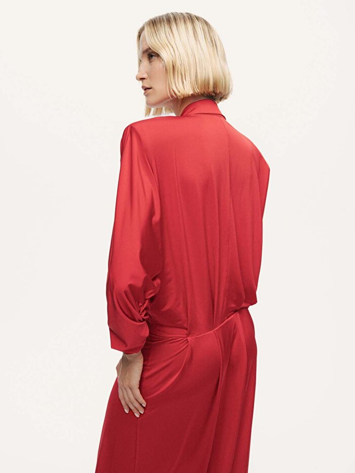 Nocturne Vatkalı Maxi Elbise