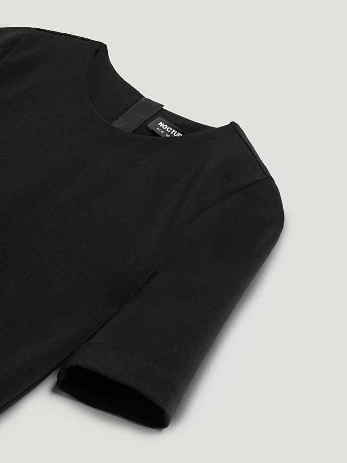 Nocturne Tafta Detaylı Midi Elbise