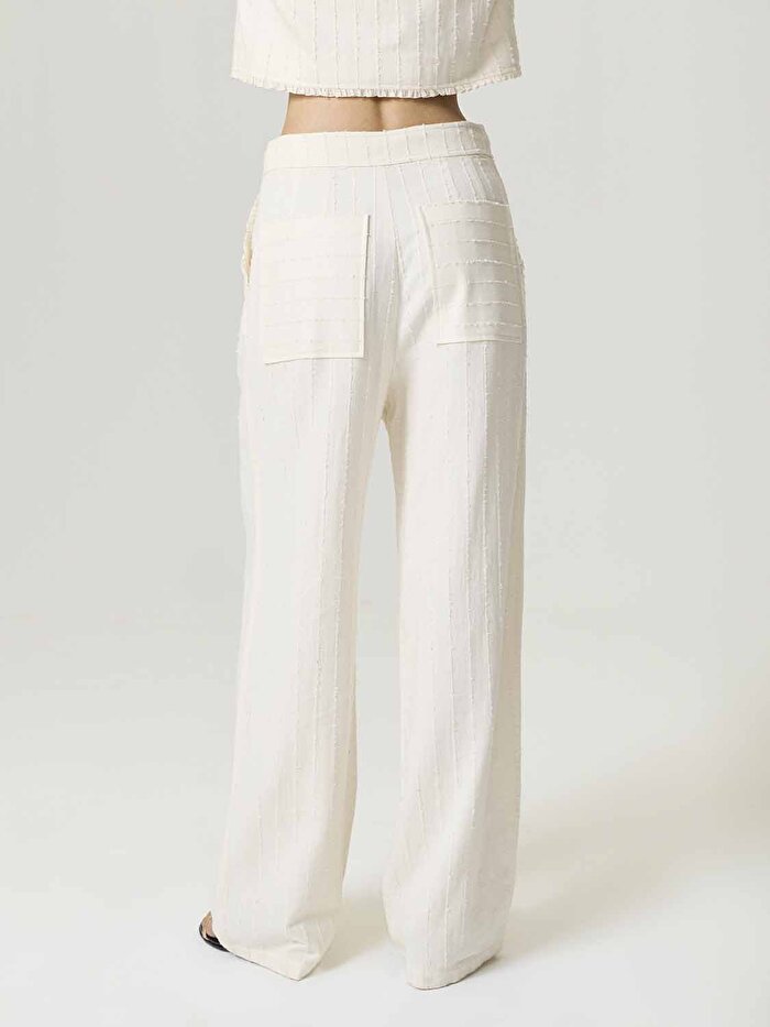 Nocturne Şerit Fırfırlı Pantolon