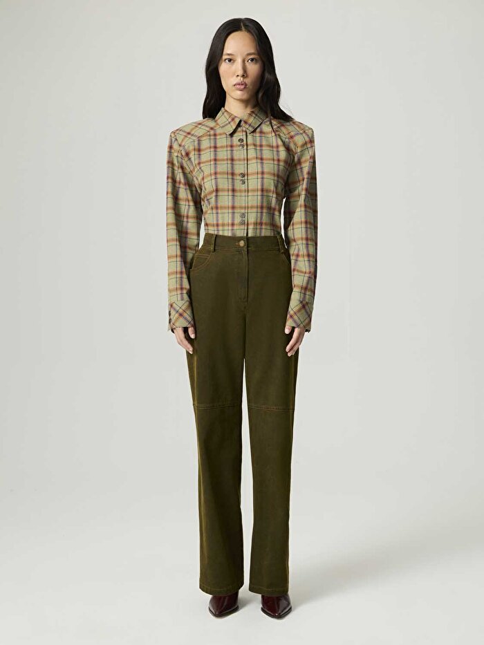 Nocturne Yıkamalı Straight Leg Pantolon