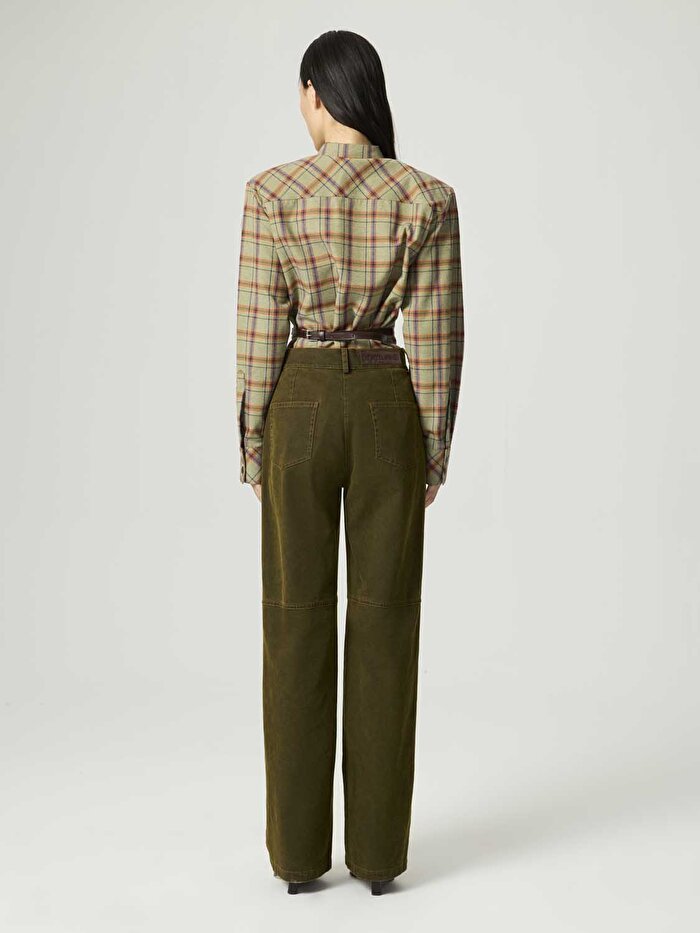 Nocturne Yıkamalı Straight Leg Pantolon