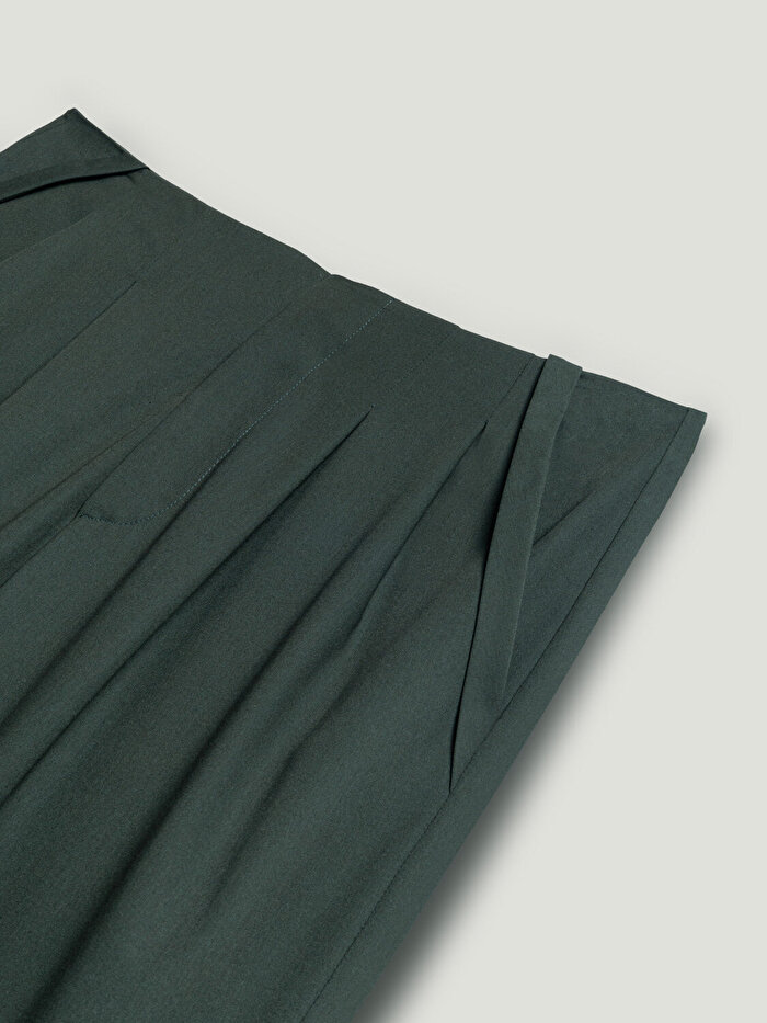 Nocturne Pileli Yüksek Bel Pantolon