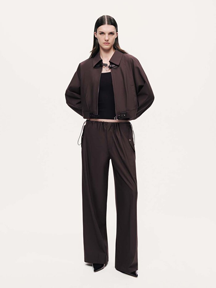 Nocturne Elastik Belli Geniş Paça Pantolon