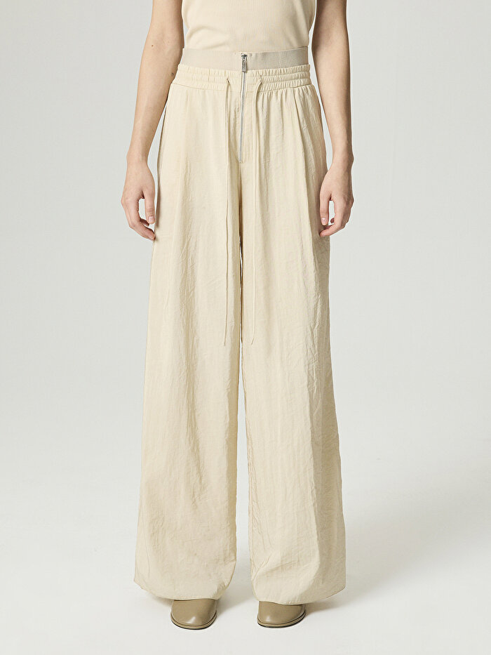 Nocturne Elastik Bel ve Bağcık Detaylı Pantolon