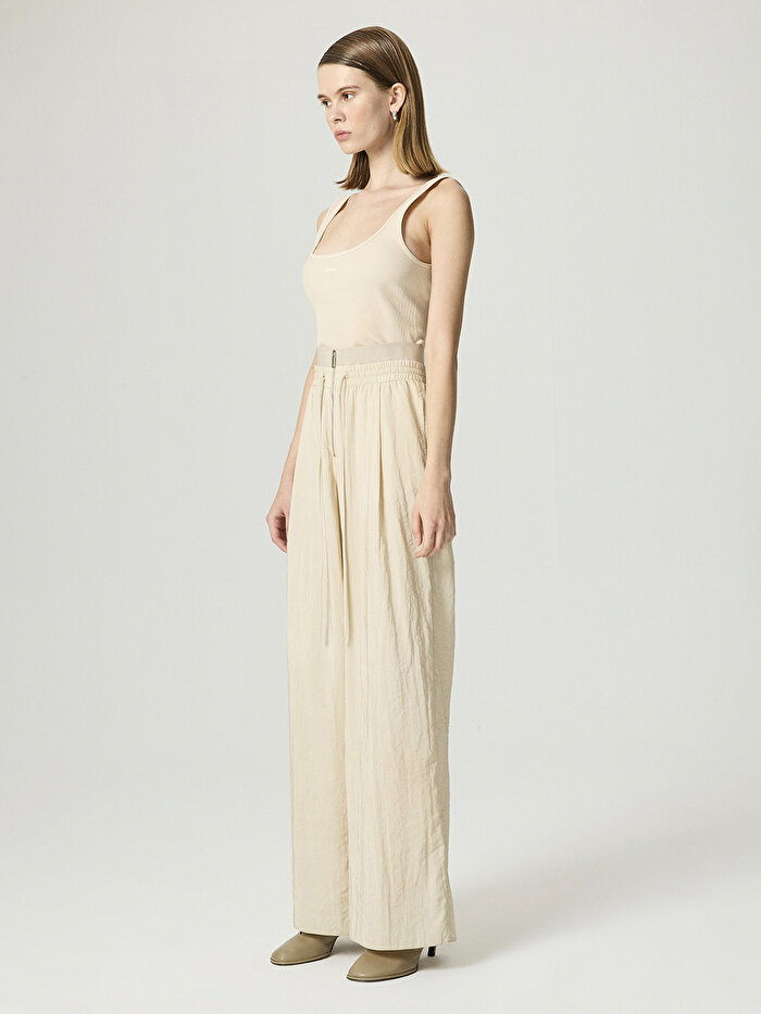 Nocturne Elastik Bel ve Bağcık Detaylı Pantolon