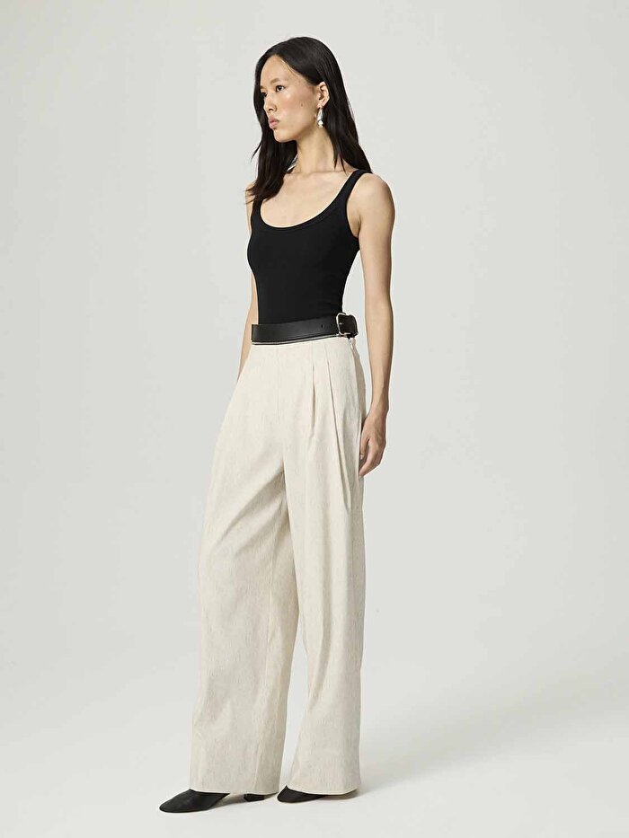 Nocturne Kemer ve Fermuar Detaylı Pantolon