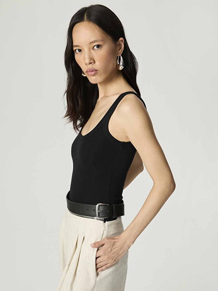 Nocturne Kemer ve Fermuar Detaylı Pantolon