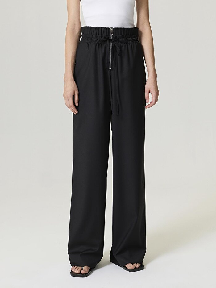 Nocturne Elastik Bel ve Bağcık Detaylı Pantolon