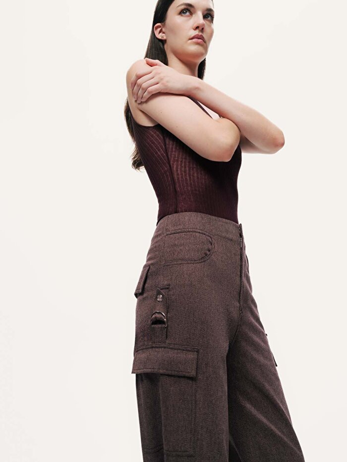 Nocturne Kemer Detaylı Kargo Pantolon