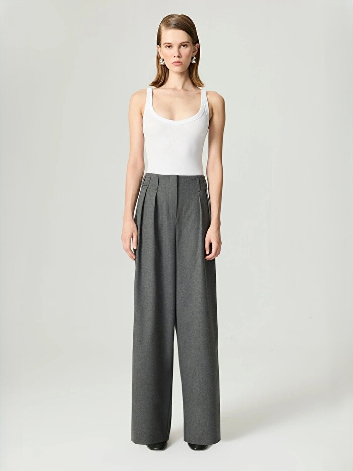 Nocturne Yüksek Bel Wide Leg Pantolon