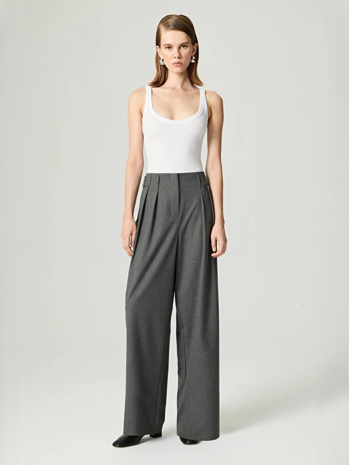 Nocturne Yüksek Bel Wide Leg Pantolon