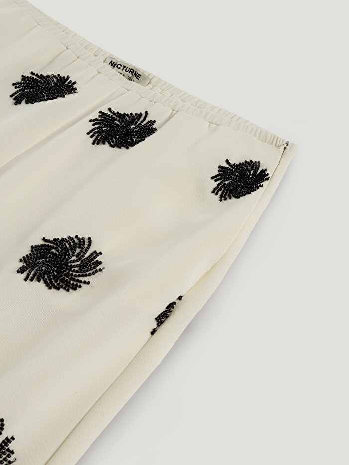 Nocturne Boncuk Brodeli Pantolon