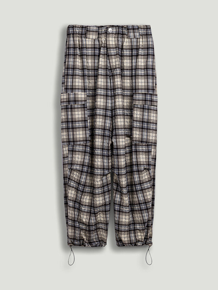 Nocturne Ekoseli Kargo Pantolon