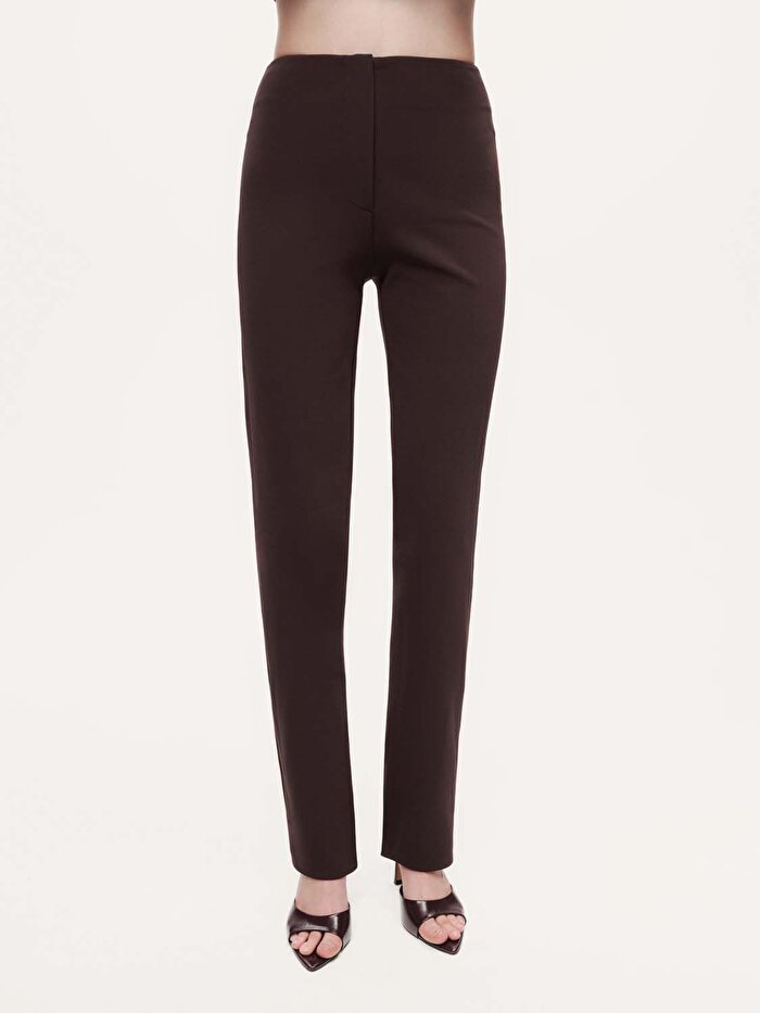 Nocturne Yırtmaçlı Yüksek Bel Pantolon