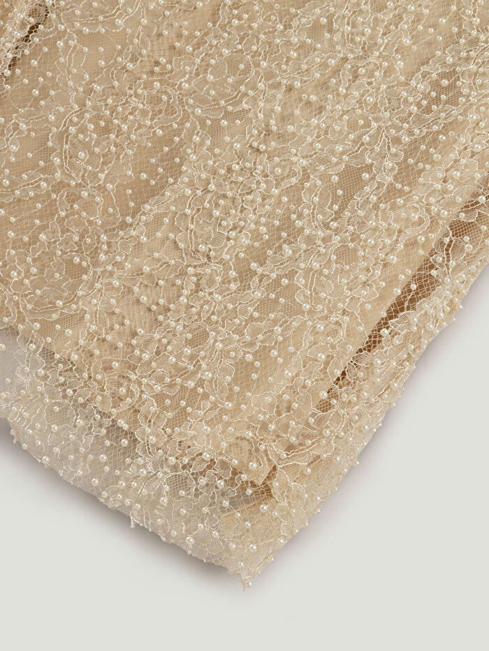 Nocturne İnci İşlemeli Maxi Etek