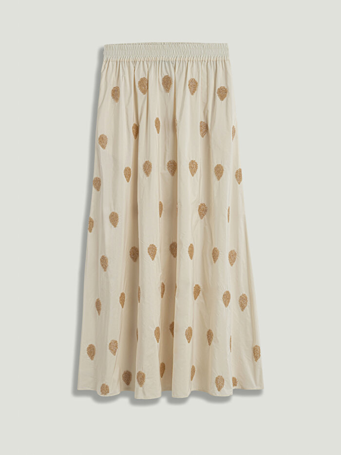 Nocturne Boncuk Brodeli Maxi Etek
